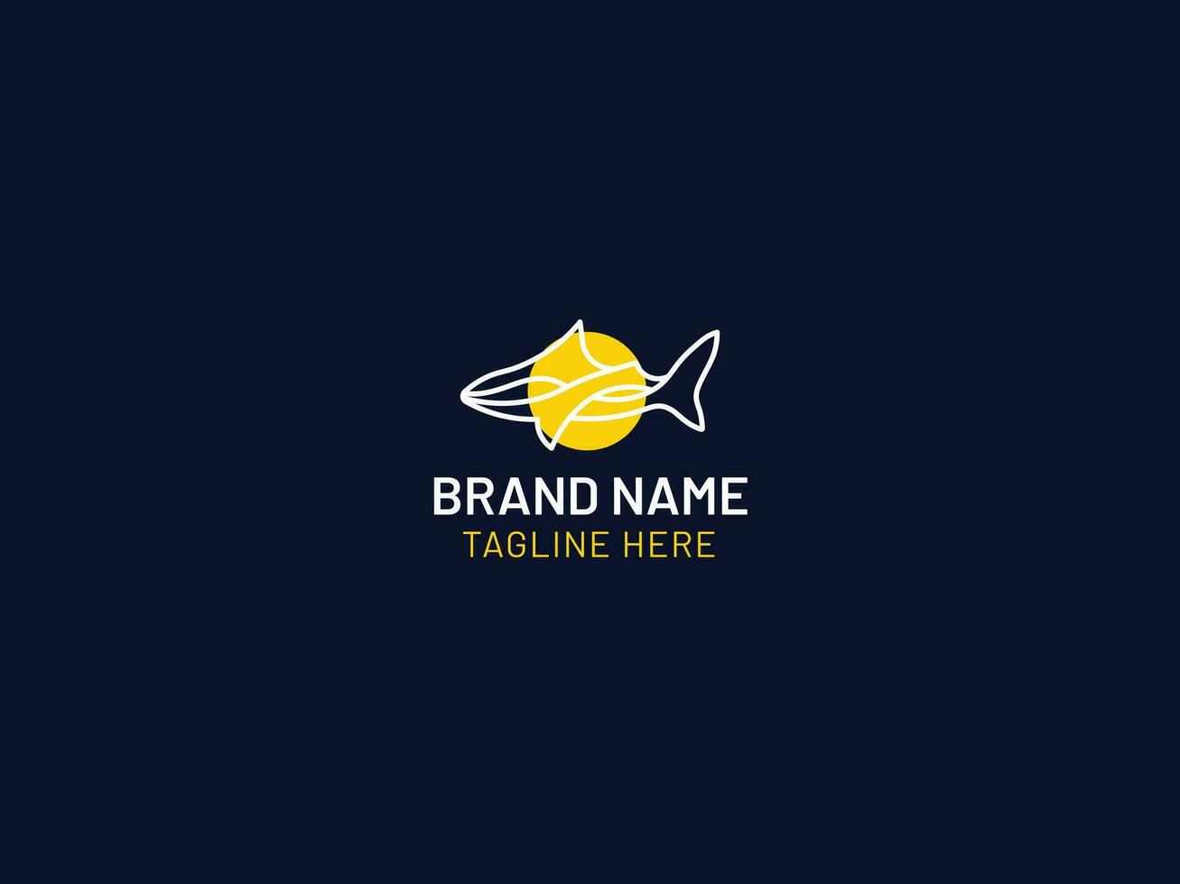 fish logo design vector