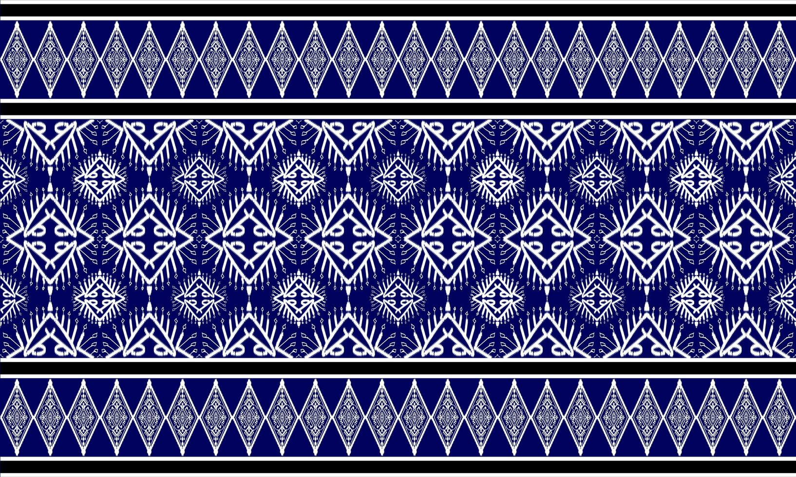 Geometric ethnic oriental ikat seamless pattern traditional design for background, carpet, wallpaper, clothing, wrap, batik, fabric, embroidery style vector illustration. photo