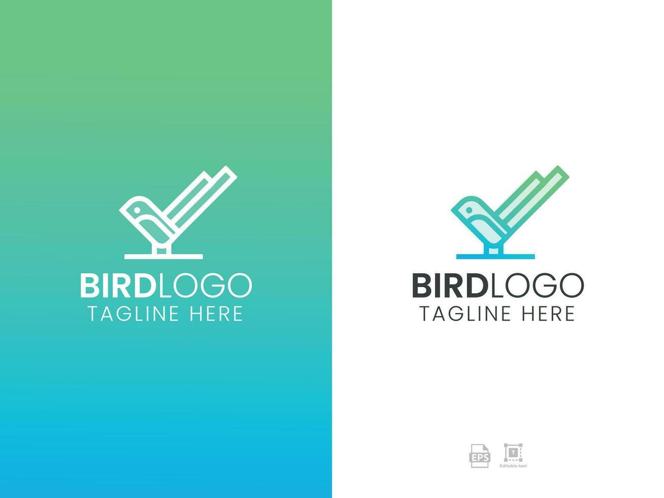 Bird logo design vector