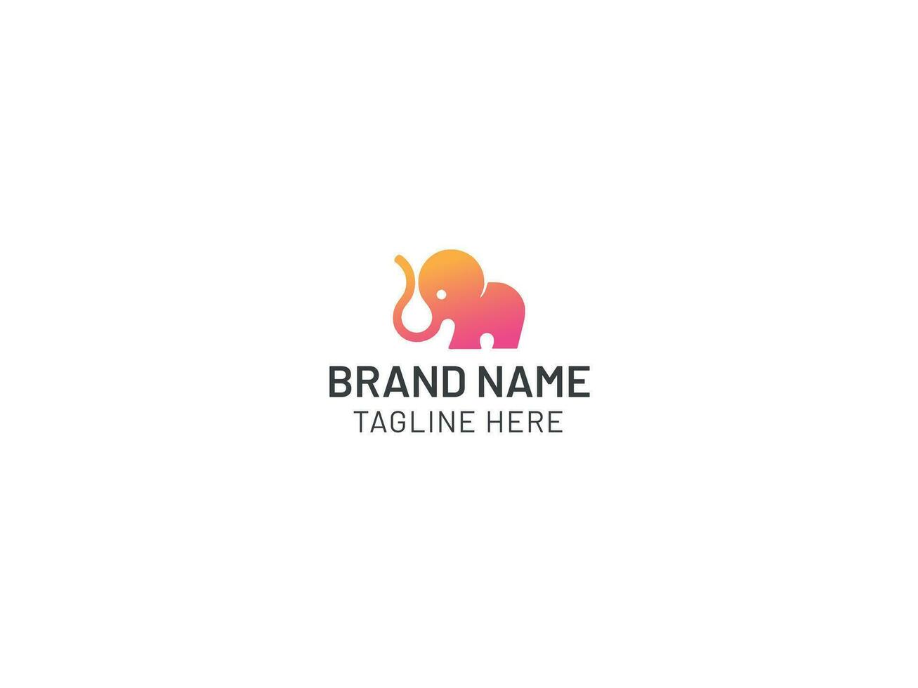 Elephant logo design vector