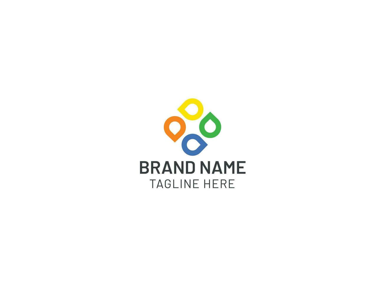 Creative logo design for all kind of company vector