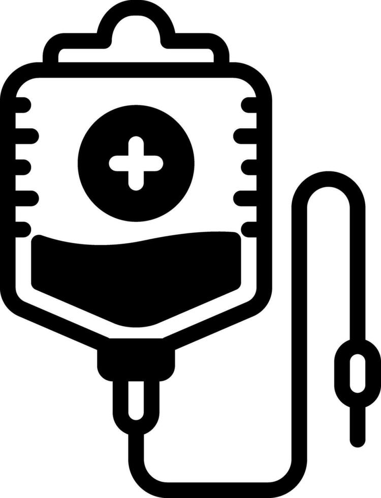 solid icon for iv vector