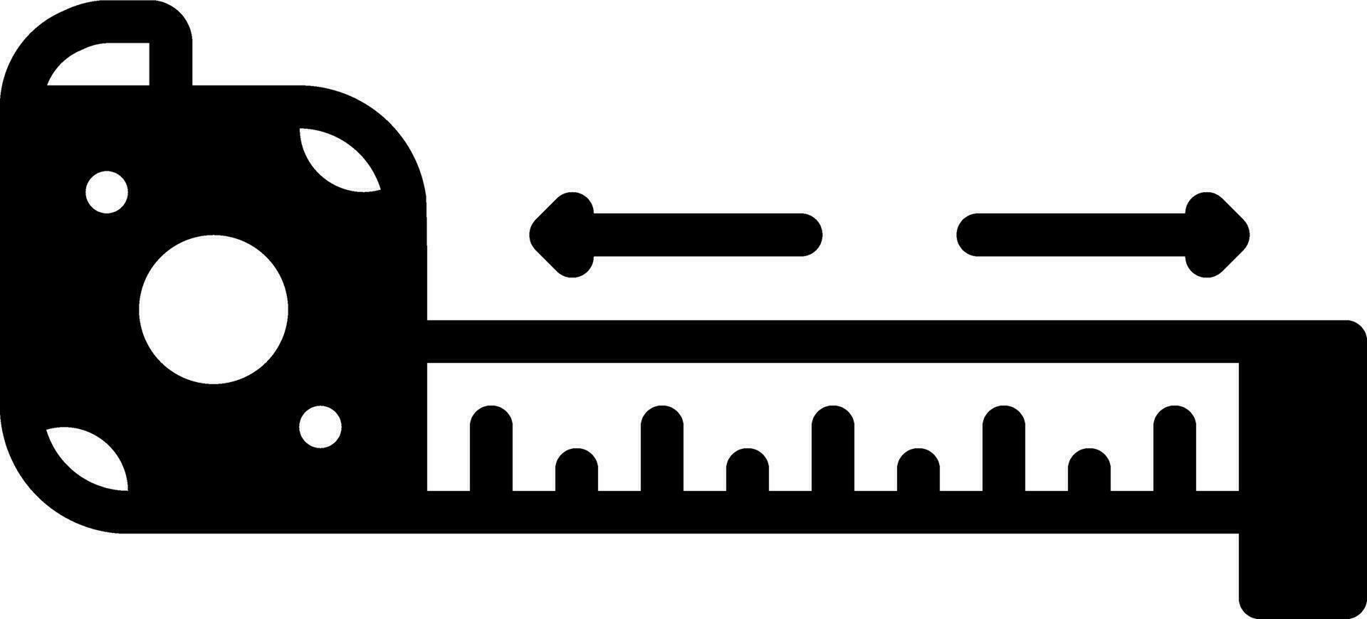 solid icon for measures vector