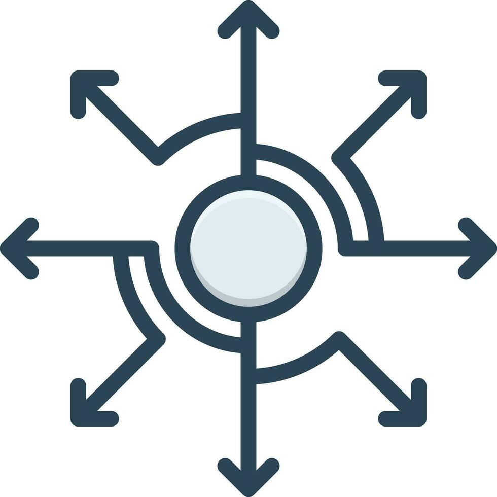 color icon for expand vector