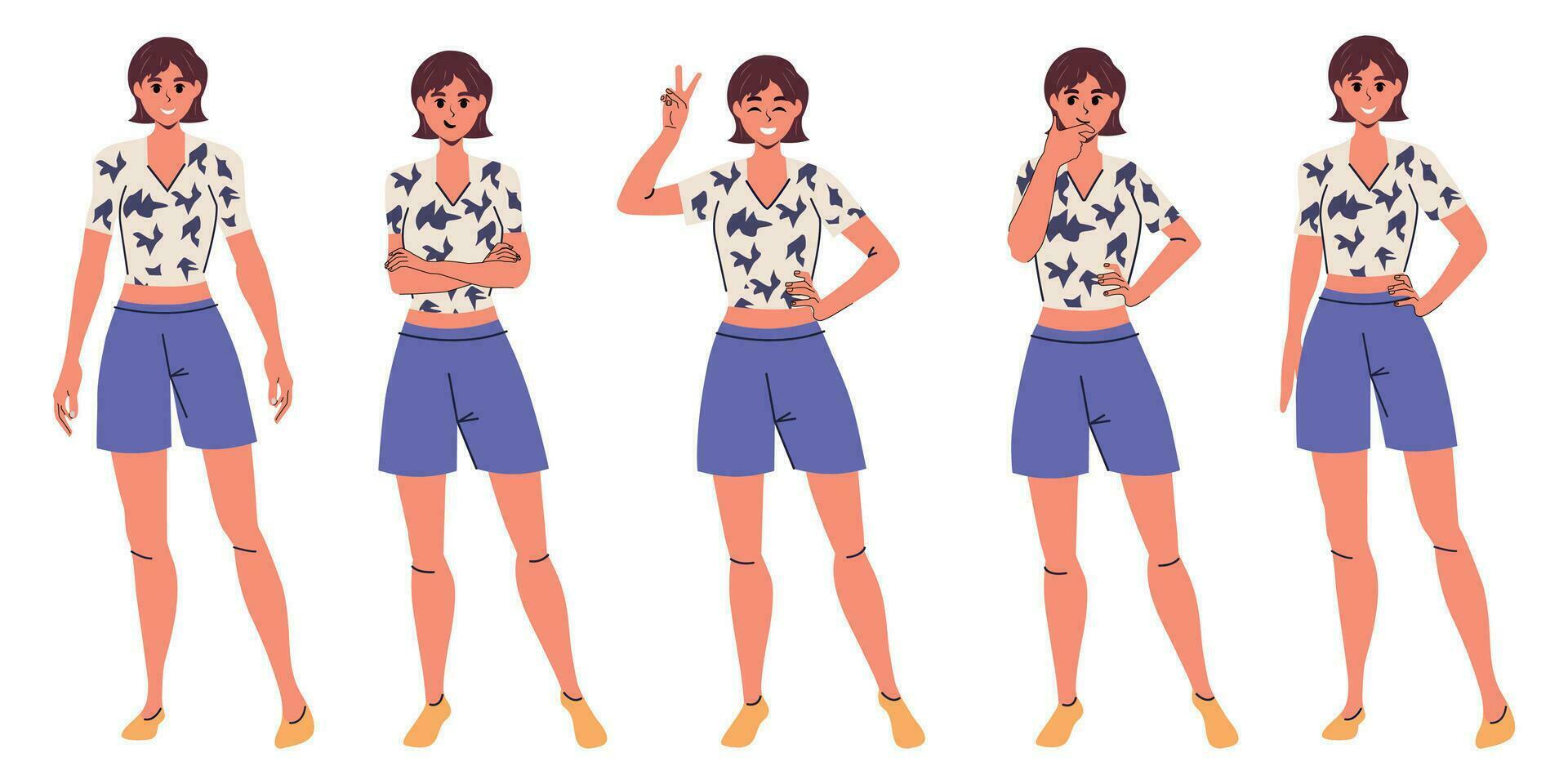 girls set design vector