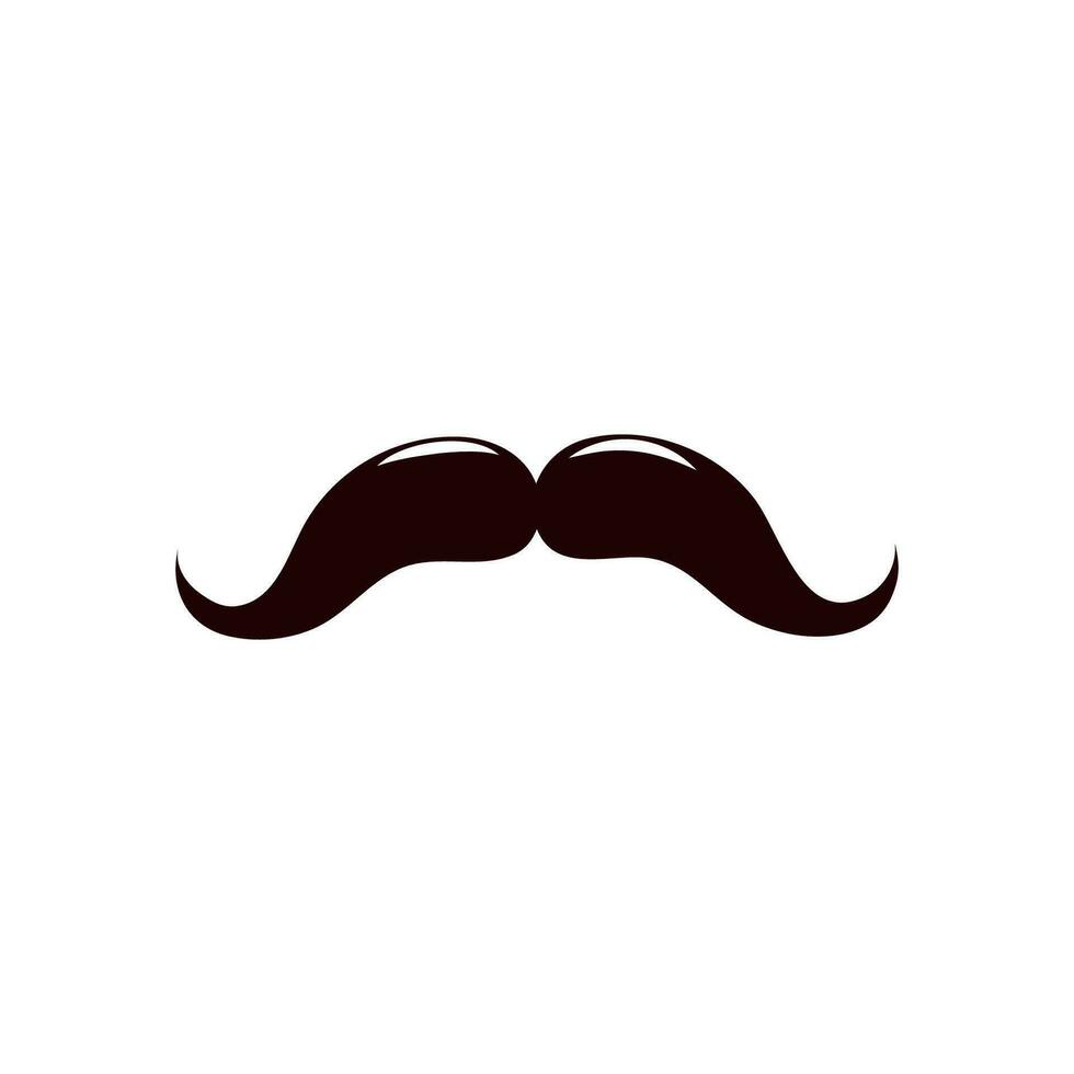 Mustache in cartoon style vector