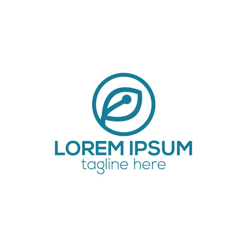 E letter tech logo design concept for education learning and technology business company vector template