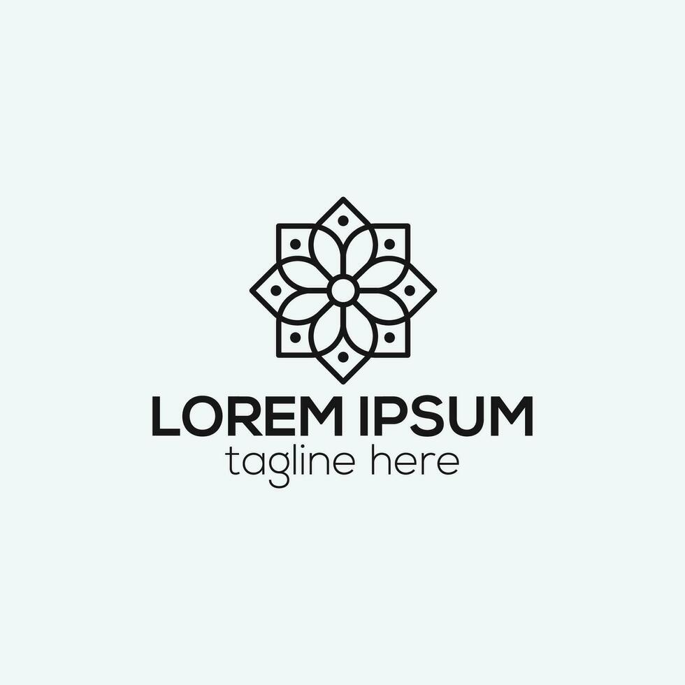 Spa plumeria flower logo design vector template illustration