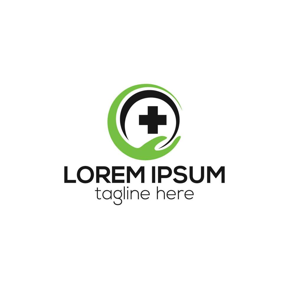 Digital medical supply healthcare logo design vector template