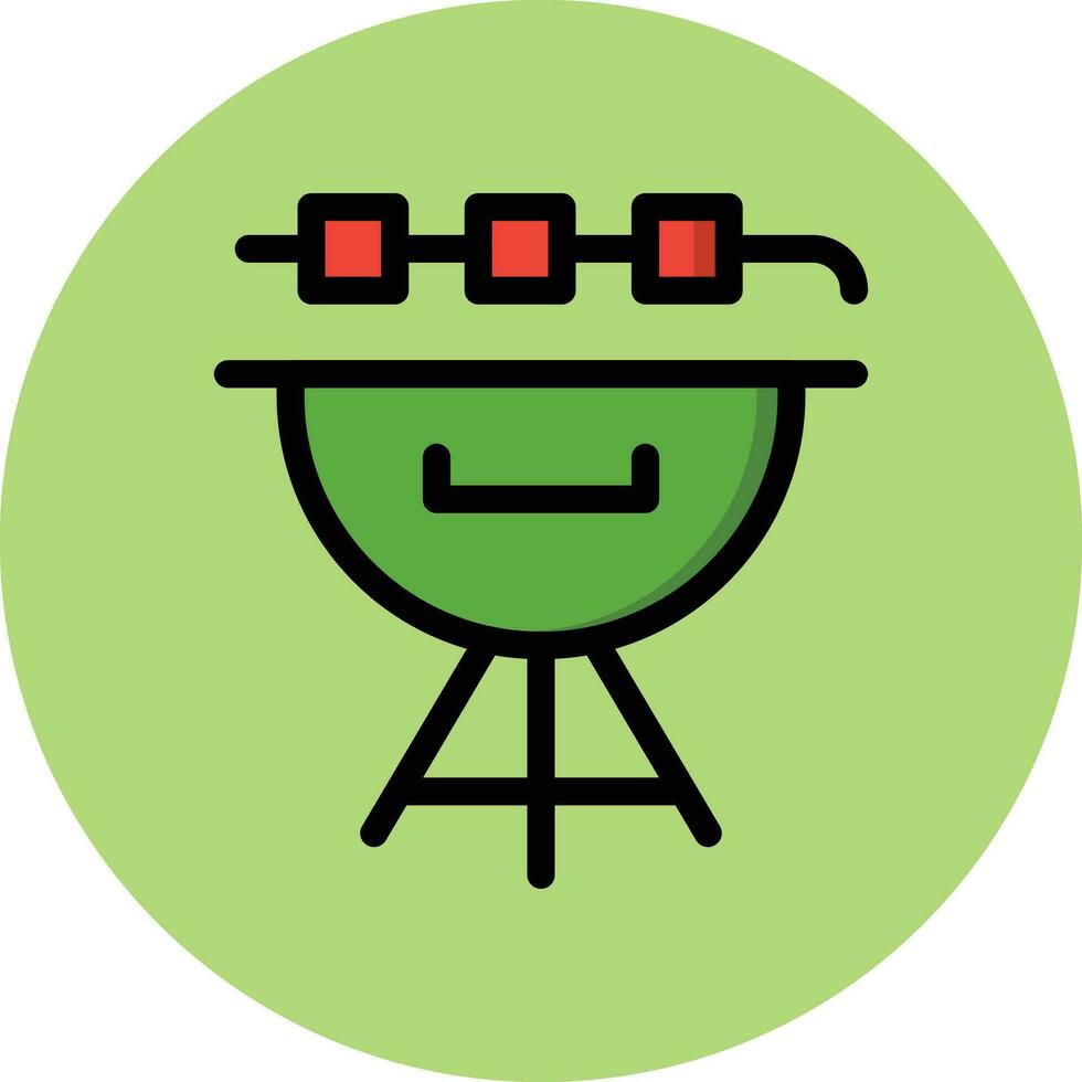 Bbq equipment Vector Icon Design Illustration