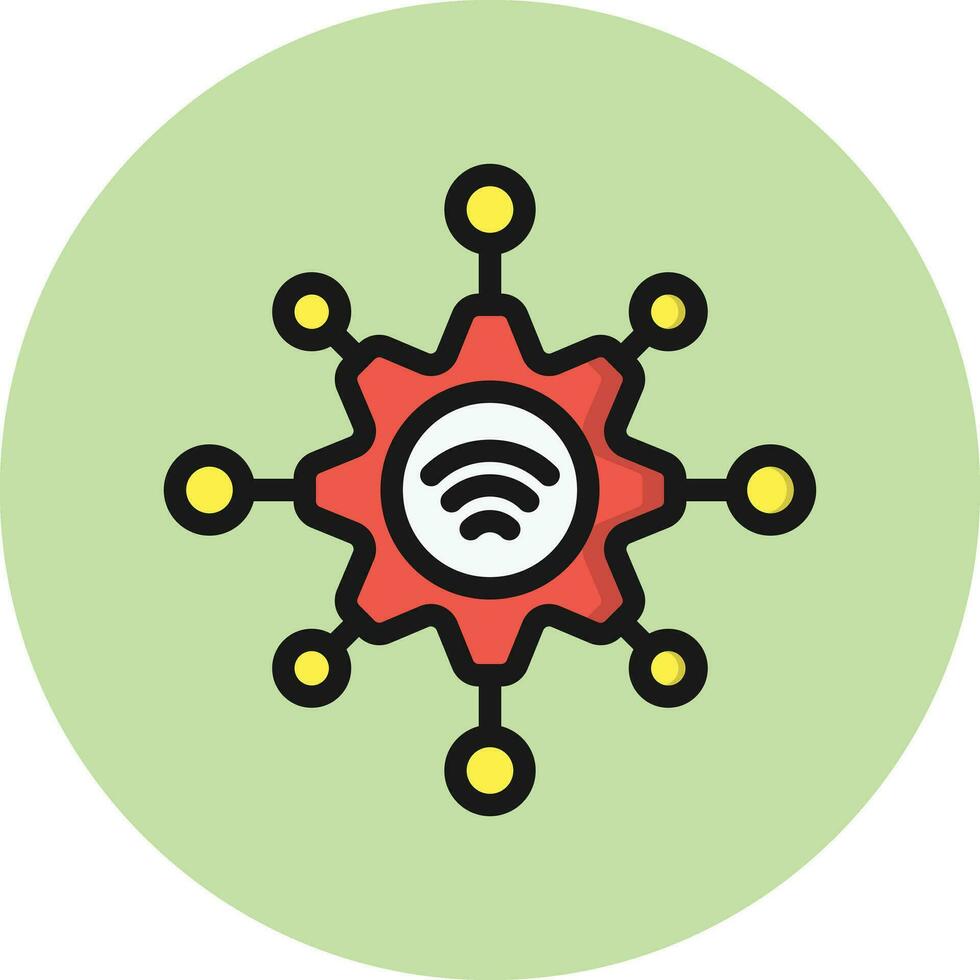 Internet Of Things Vector Icon Design Illustration