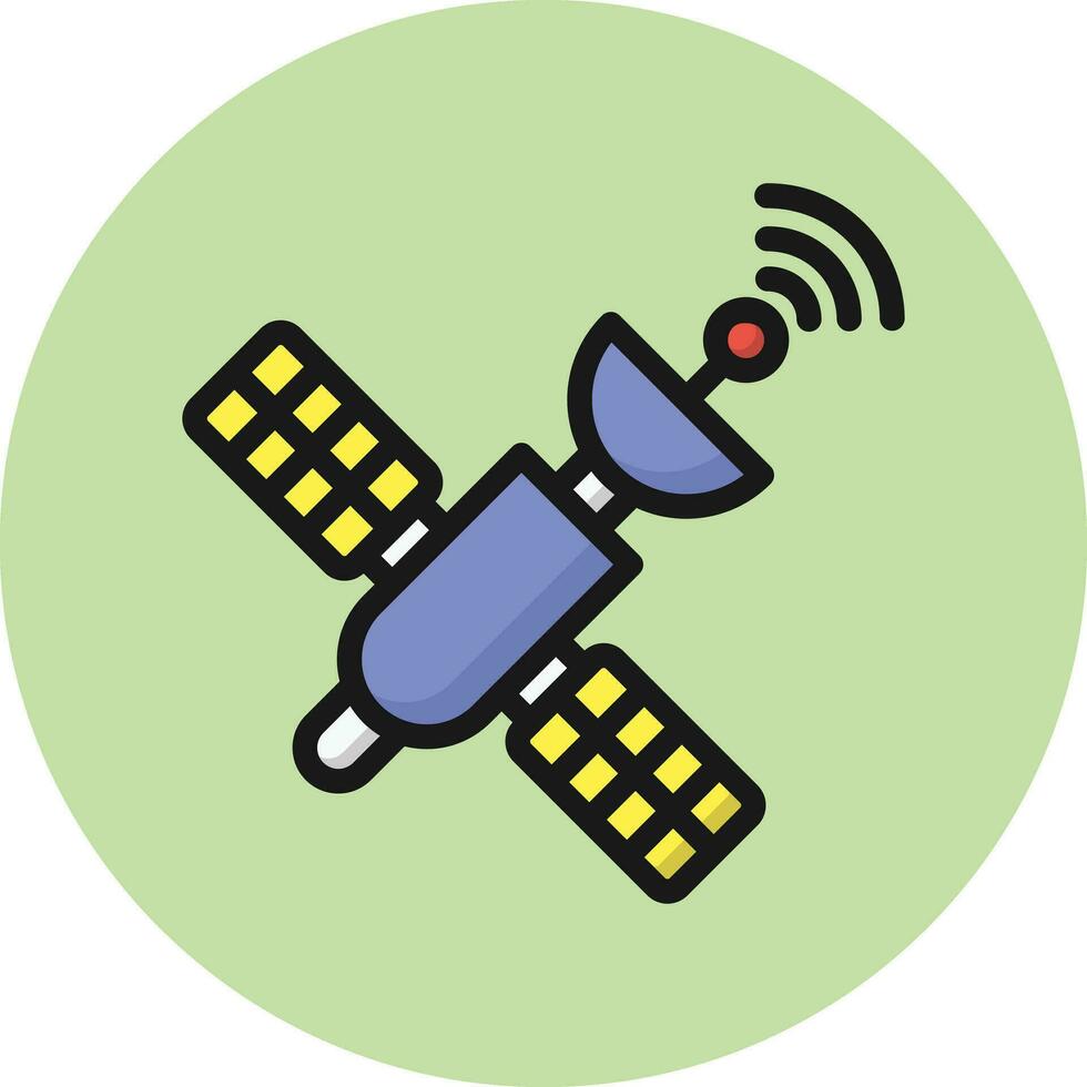 Satellite Vector Icon Design Illustration