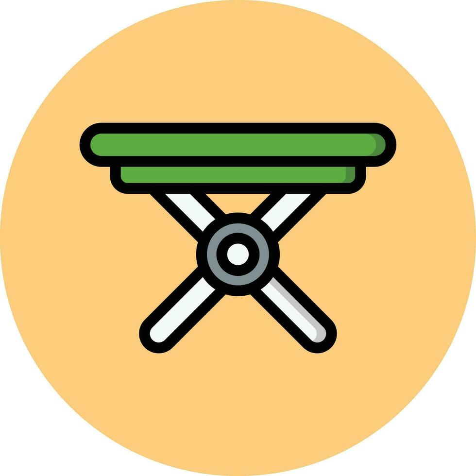 Folding Table Vector Icon Design Illustration