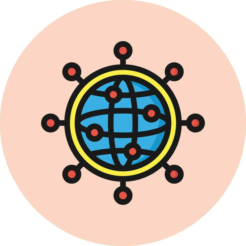 Networking Vector Icon Design Illustration
