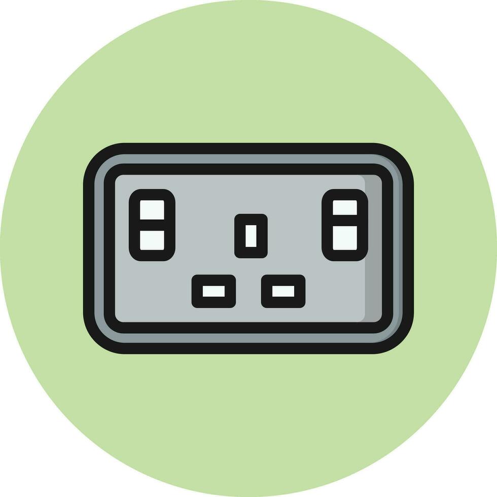 Socket Vector Icon Design Illustration