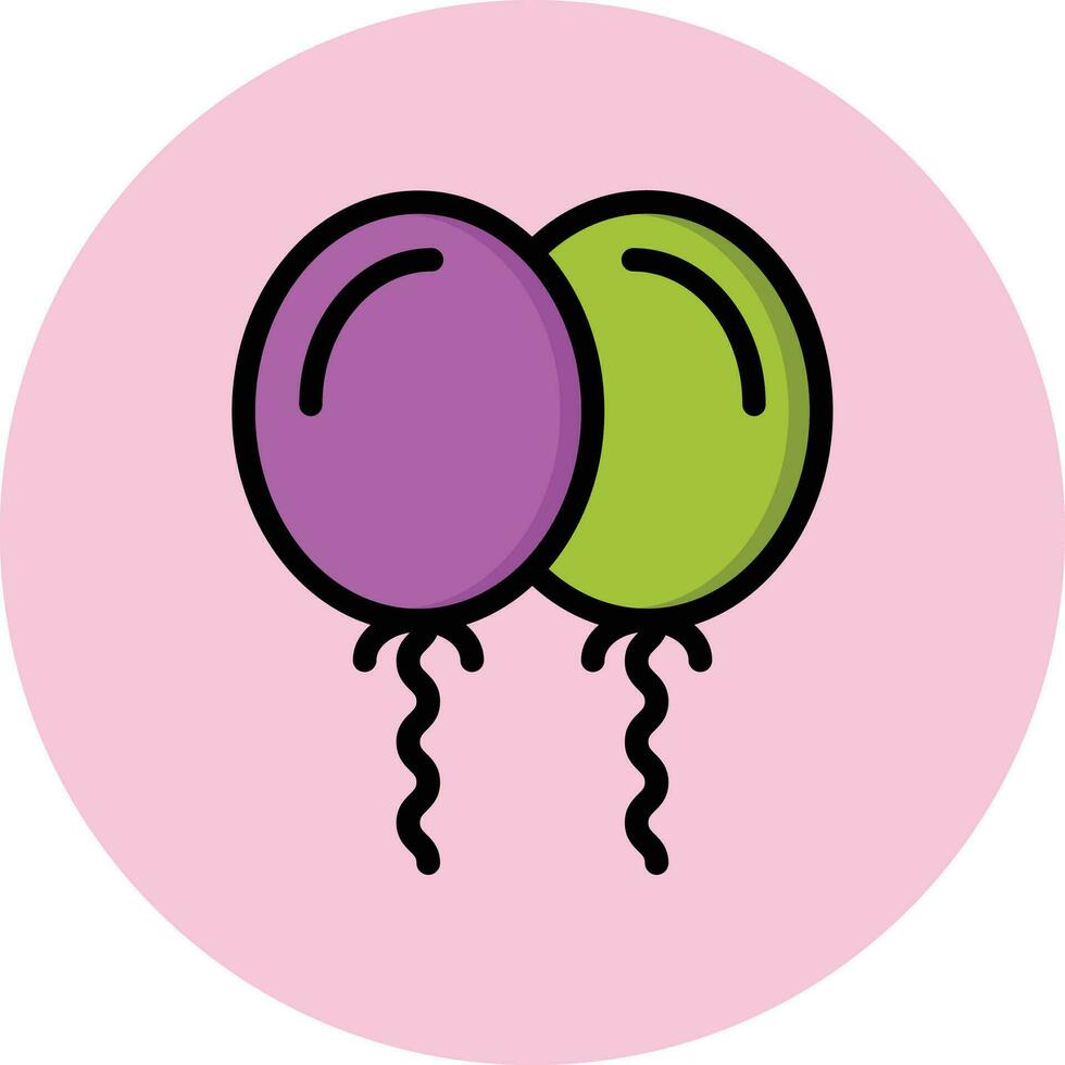 Balloons Vector Icon Design Illustration