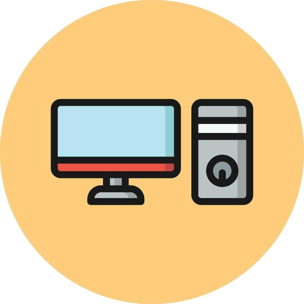 ordenador personal vector icono diseño ilustración