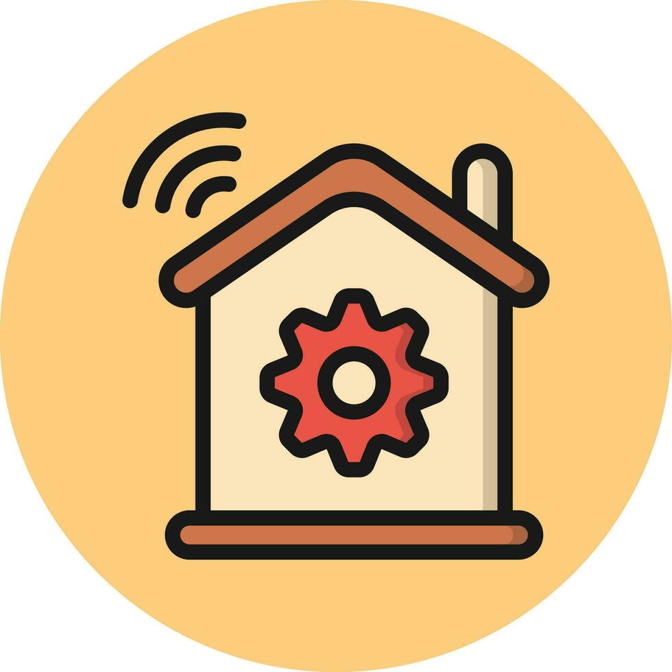 Smart Home Vector Icon Design Illustration