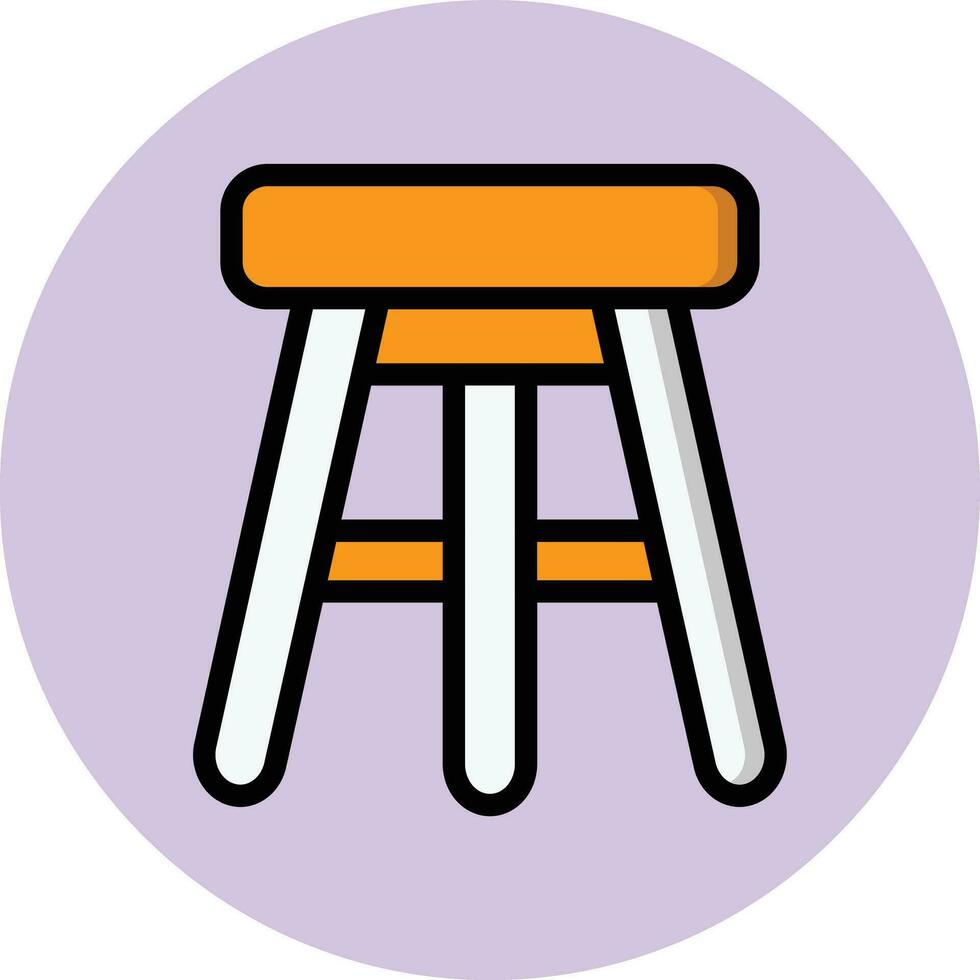 Bar Stool Vector Icon Design Illustration