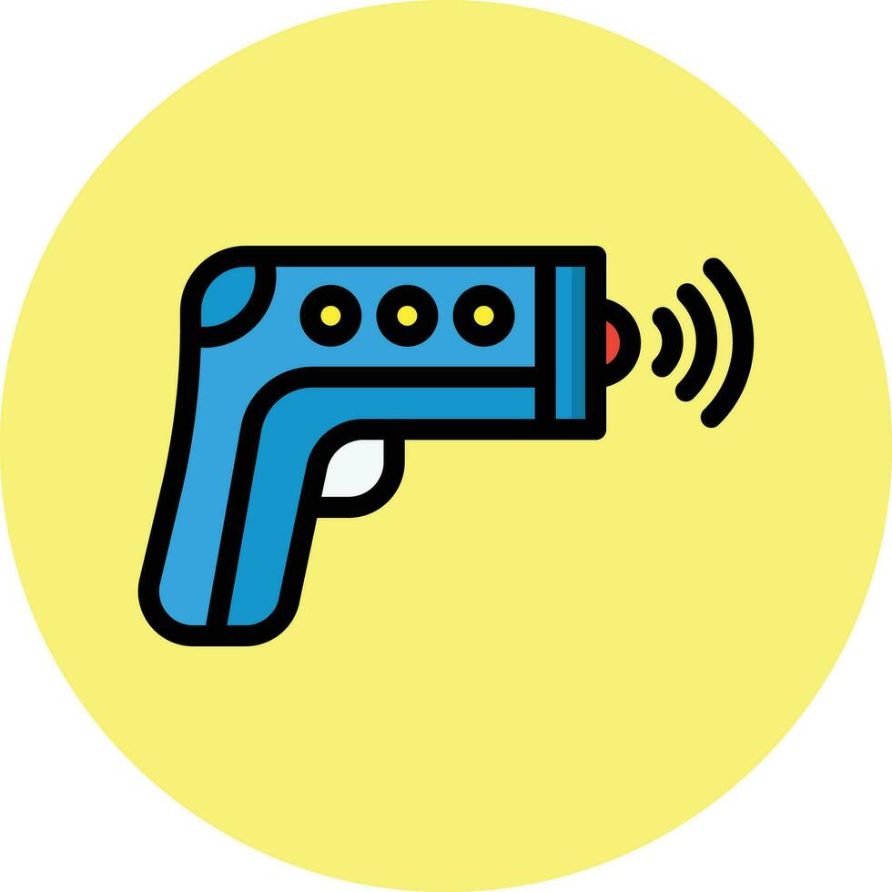 termómetro pistola vector icono diseño ilustración