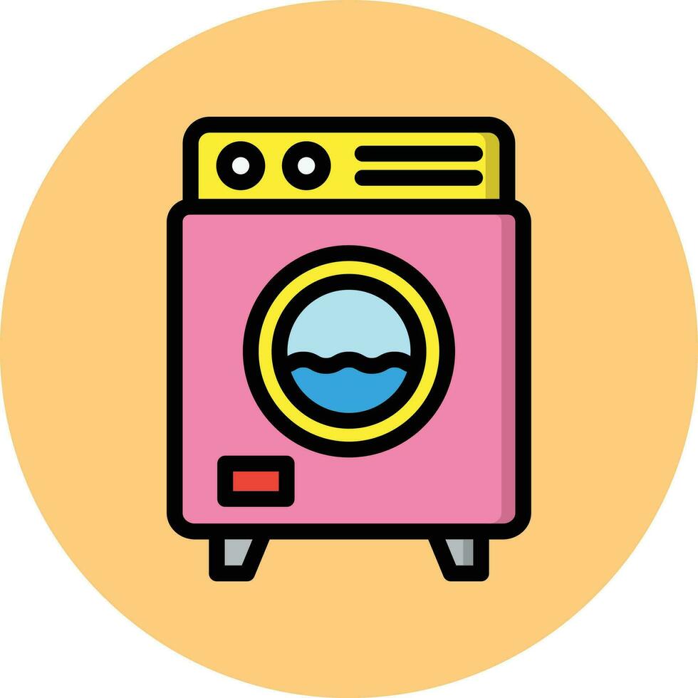 Washing Machine Vector Icon Design Illustration
