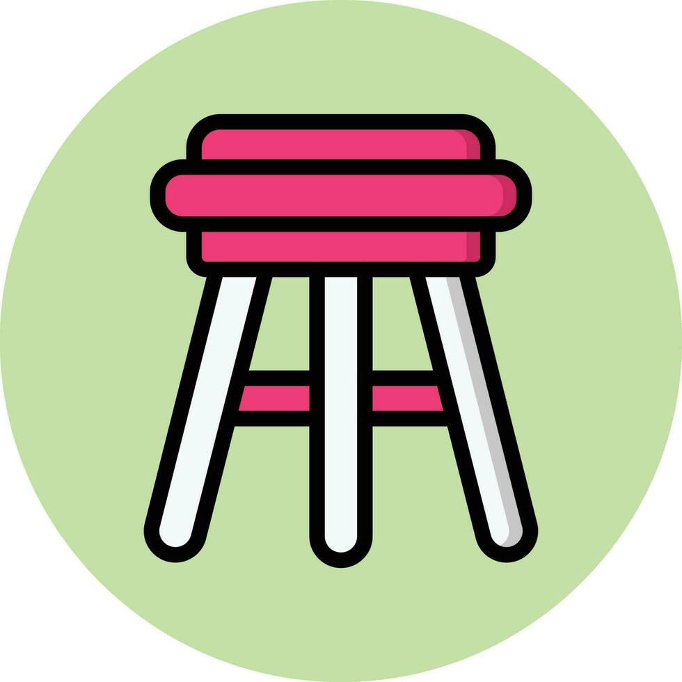 Stool Vector Icon Design Illustration