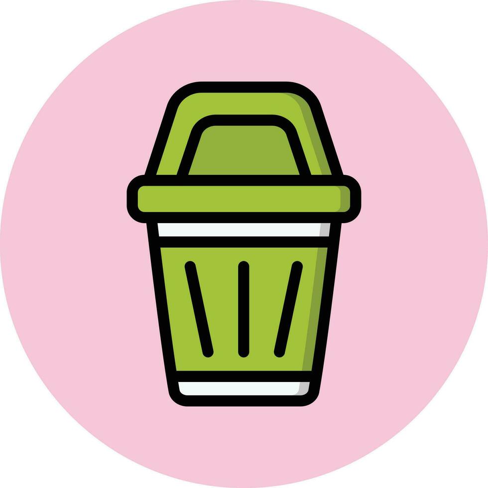 Bin Vector Icon Design Illustration