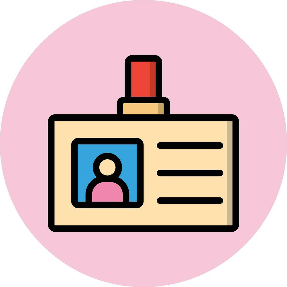 Identification Vector Icon Design Illustration