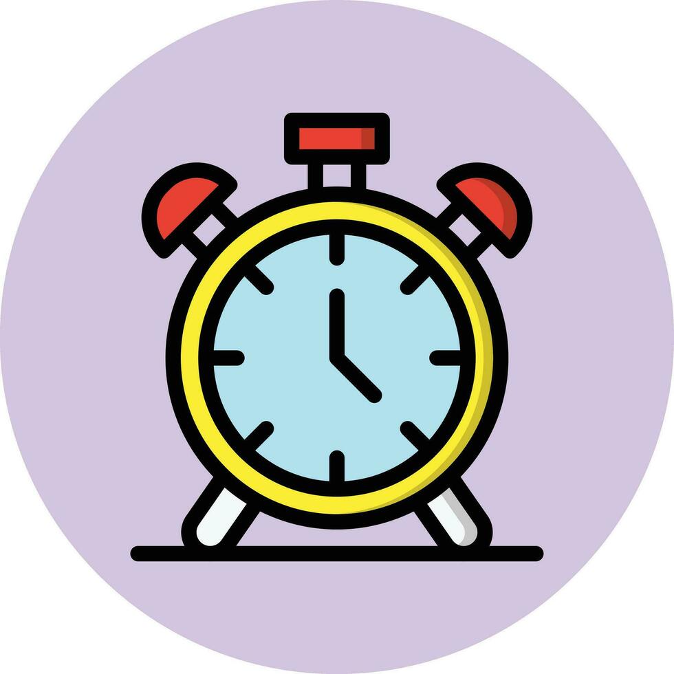 Alarm Clock Vector Icon Design Illustration