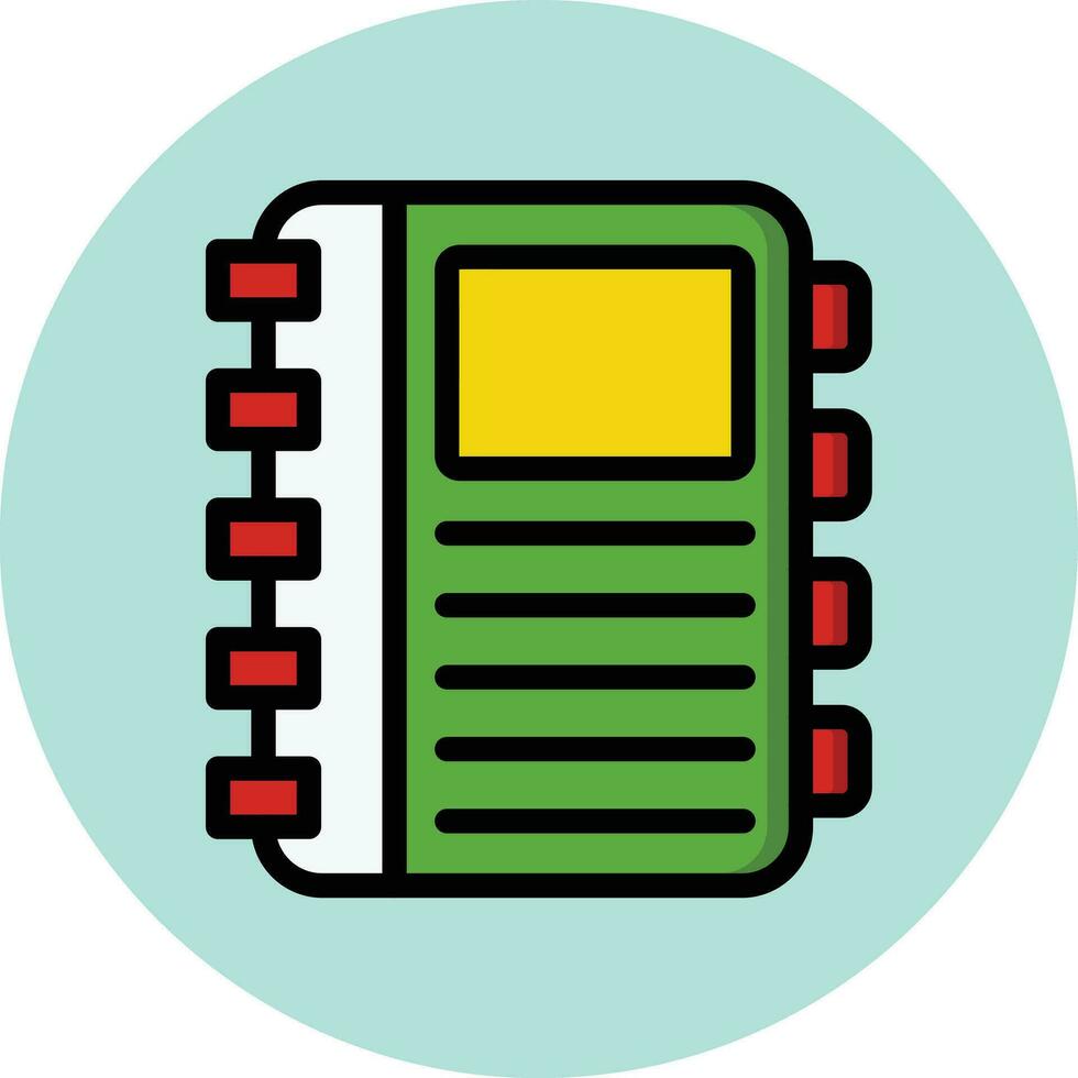 Diary Vector Icon Design Illustration