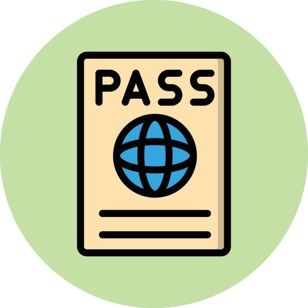 Passport Vector Icon Design Illustration
