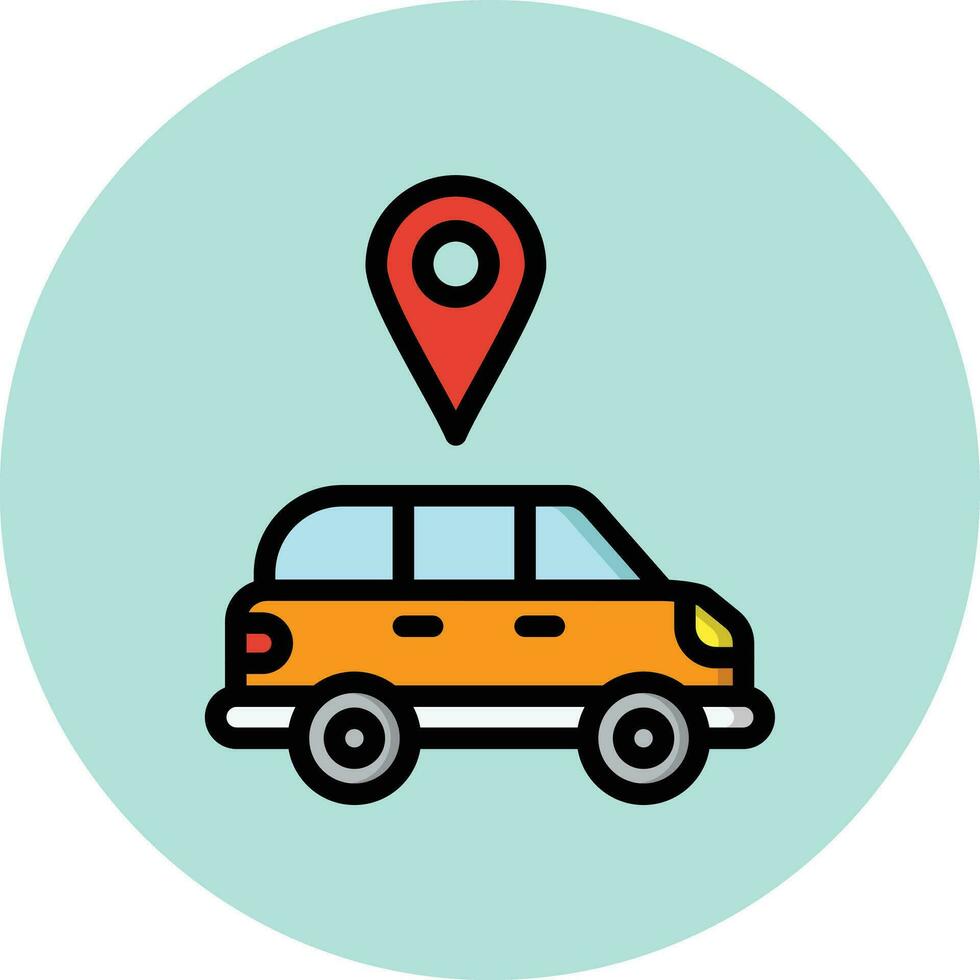 Car service location Vector Icon Design Illustration