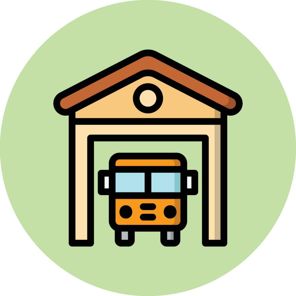 Shed Vector Icon Design Illustration