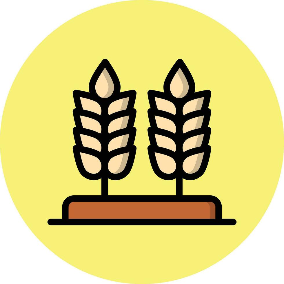 Wheat Vector Icon Design Illustration