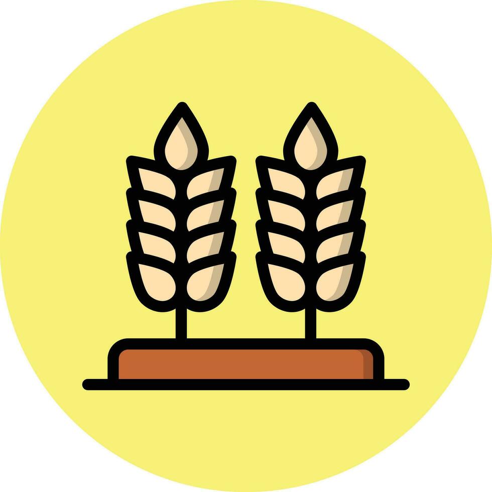 Wheat Vector Icon Design Illustration