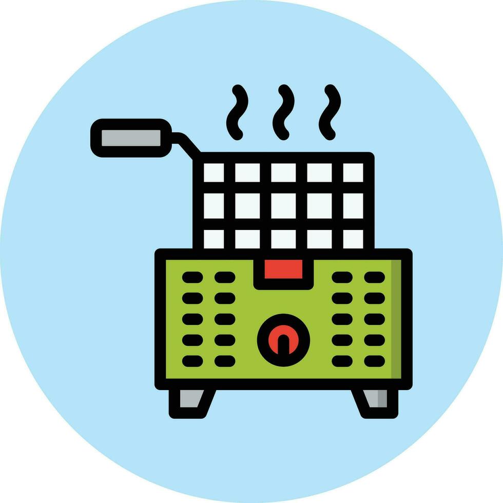 Deep Fryer Vector Icon Design Illustration