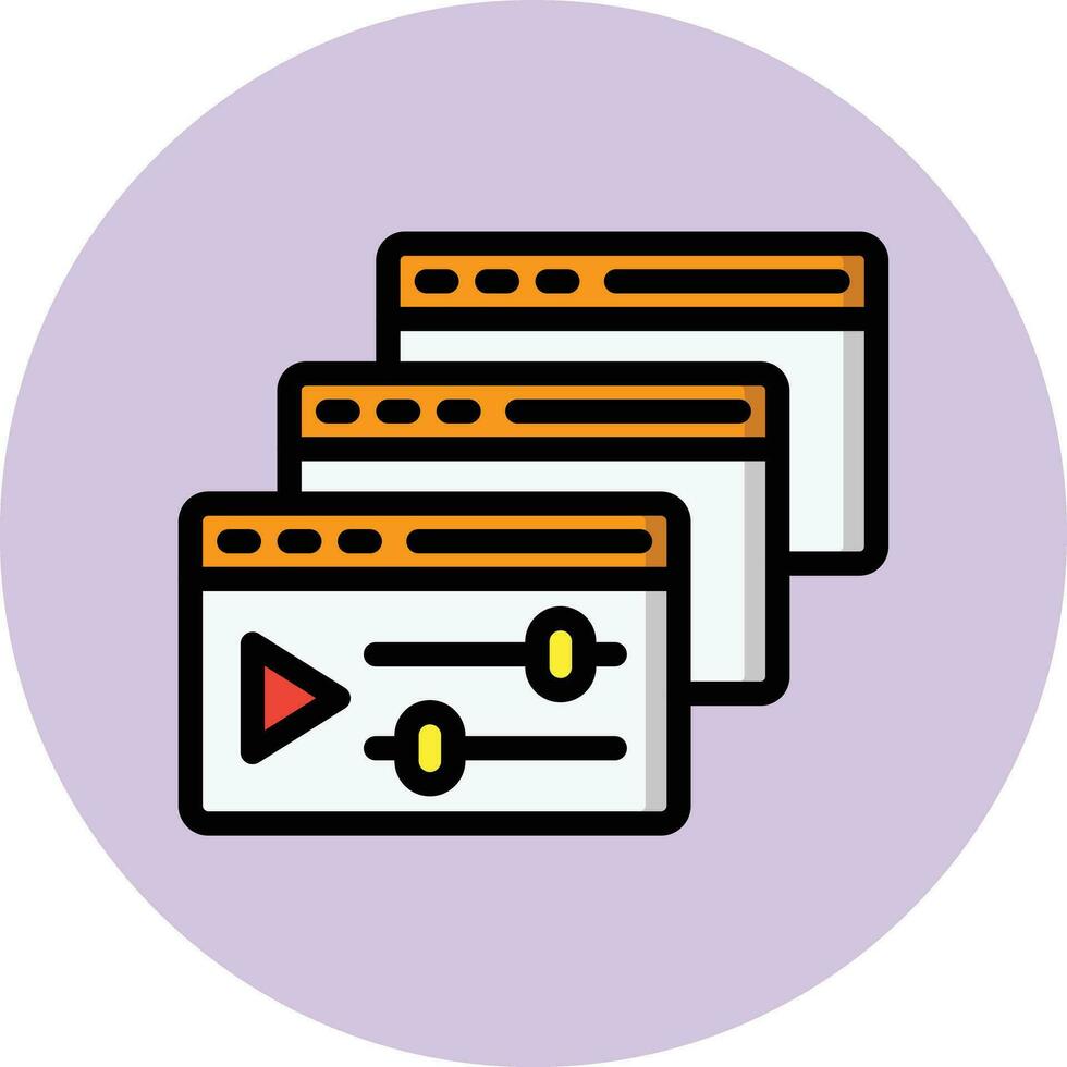Courses Vector Icon Design Illustration