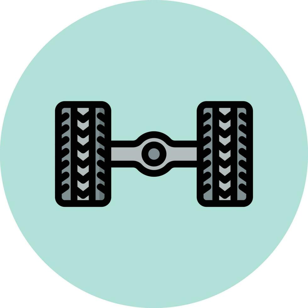 Axle Vector Icon Design Illustration