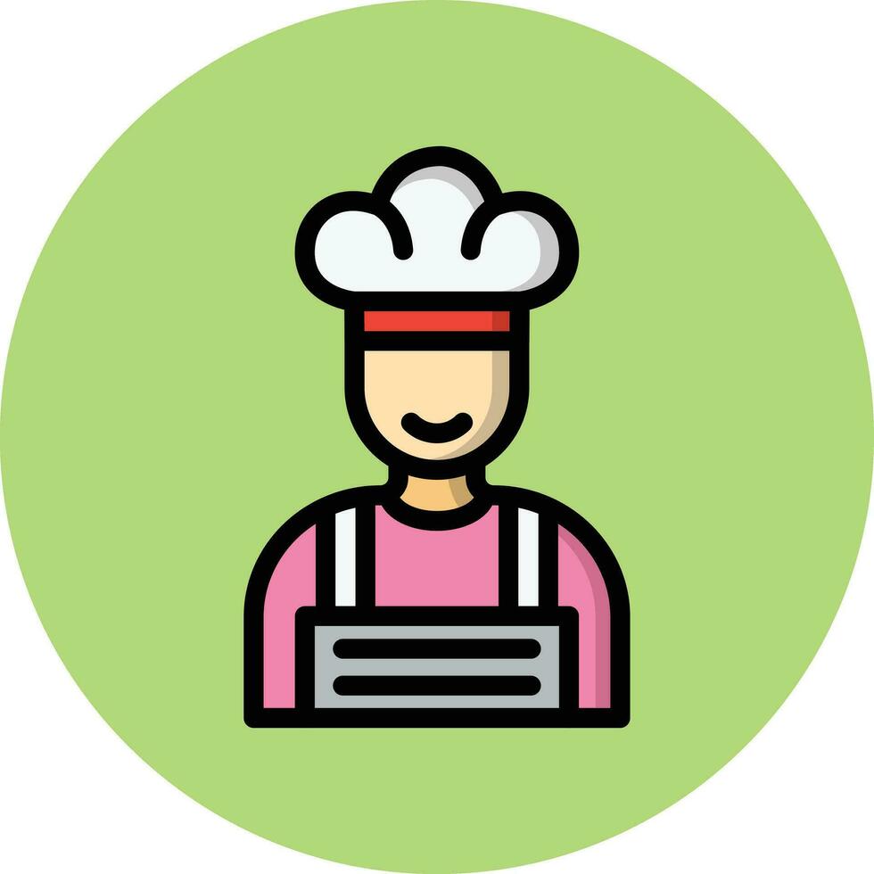 masculino cocinero vector icono diseño ilustración