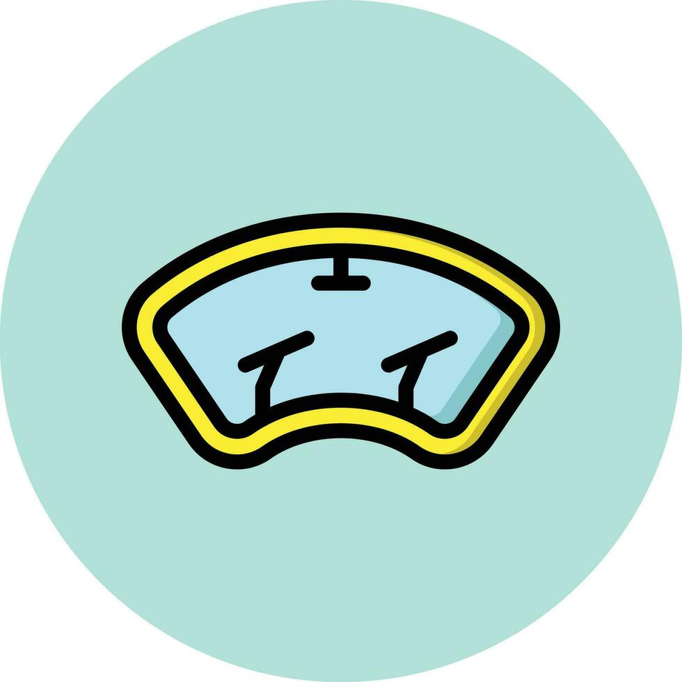 Windscreen Vector Icon Design Illustration