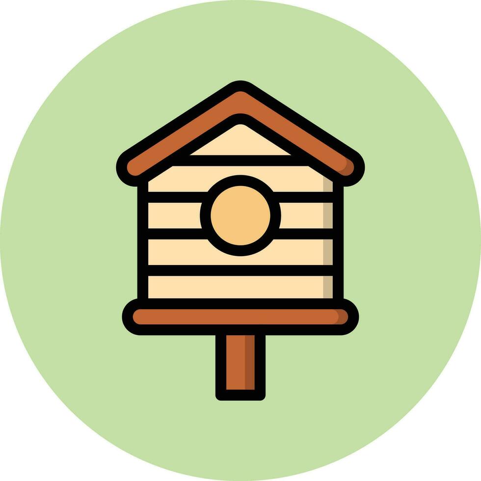 pájaro casa vector icono diseño ilustración