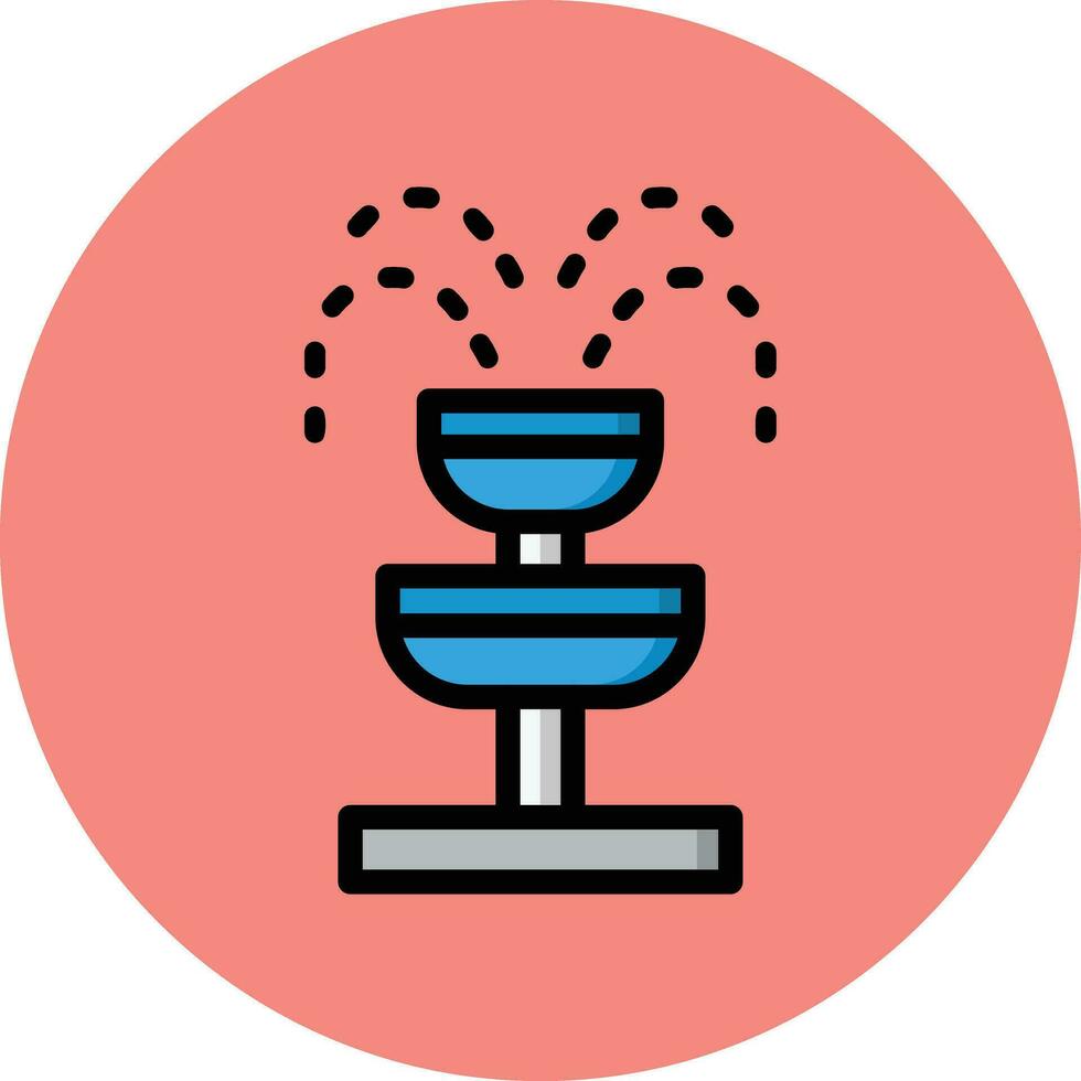 Fountain Vector Icon Design Illustration