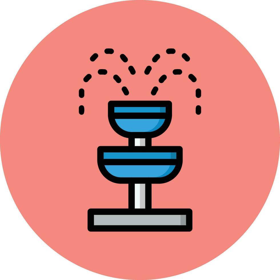 Fountain Vector Icon Design Illustration