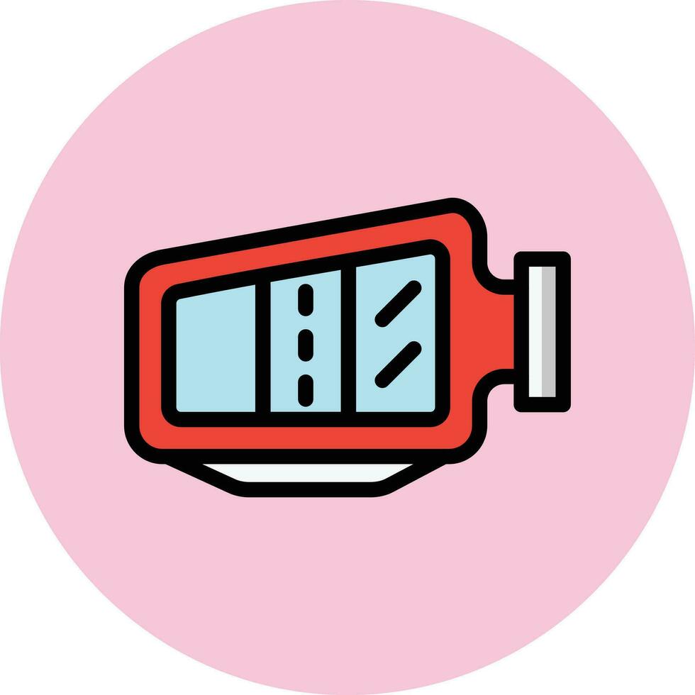 Side mirror Vector Icon Design Illustration