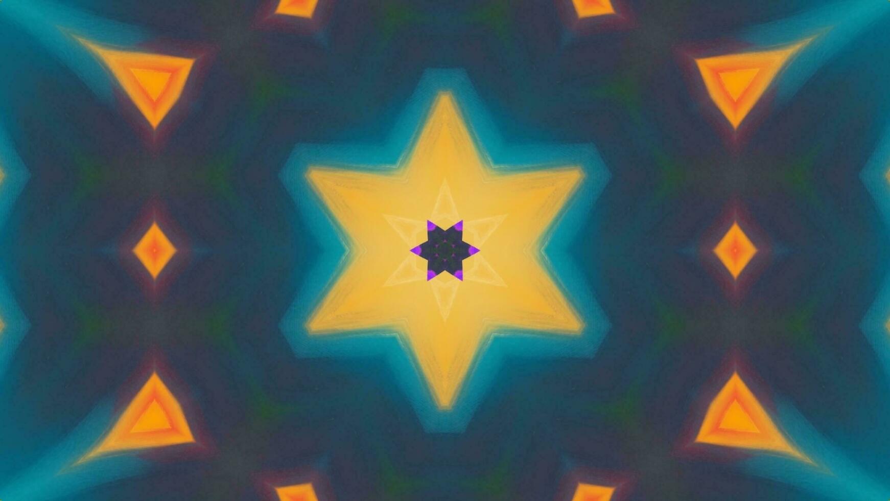 Stunning Abstract Kaleidoscope Background. Unique Multicolor Mosaic Texture in Seamless Geometric Pattern photo