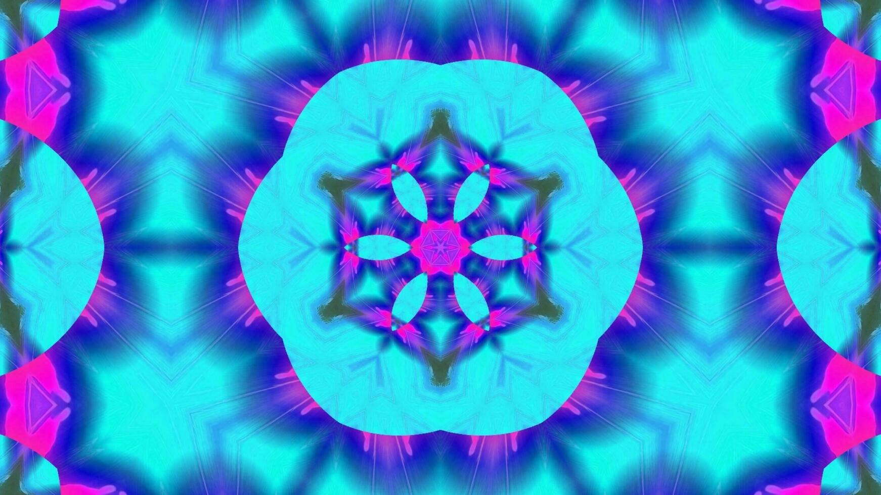 Stunning Abstract Kaleidoscope Background. Unique Multicolor Mosaic Texture in Seamless Geometric Pattern photo