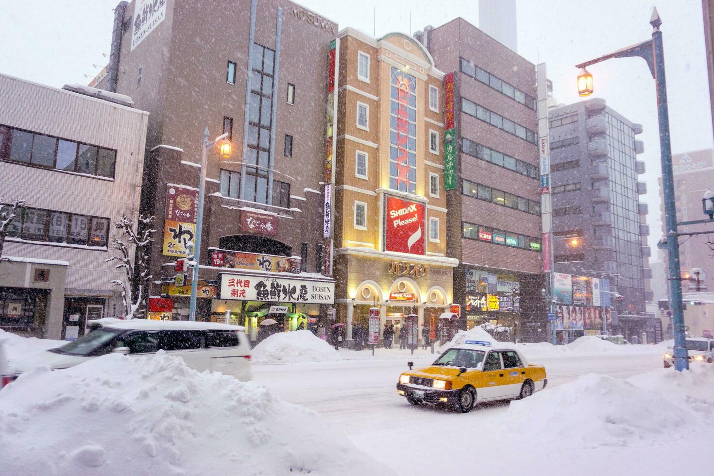Hokkaido City, JP, 2018 - Landscape view and buildings in
