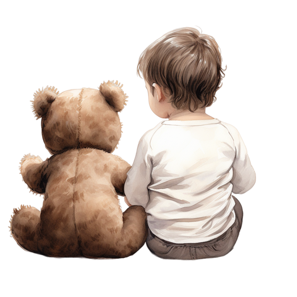 AI generated Teddy Bear Boy png