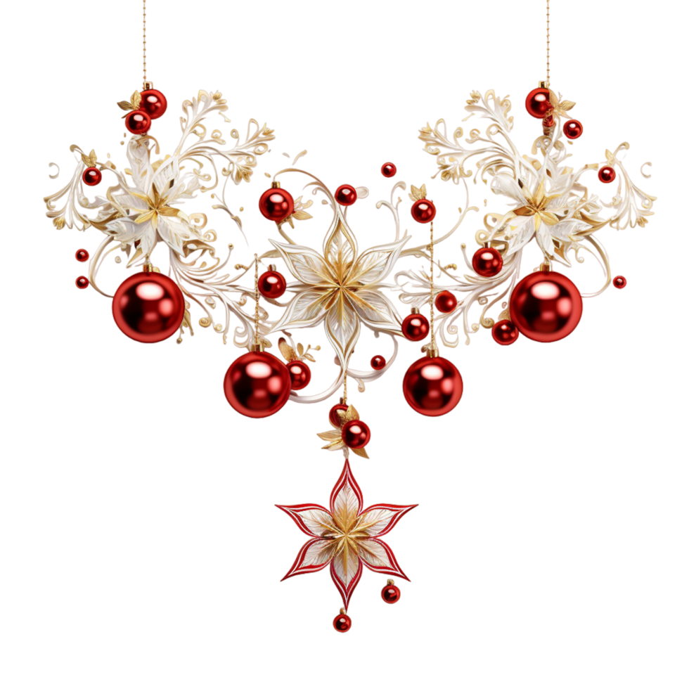 Christmas Decoration Cartoon Ai Generative png