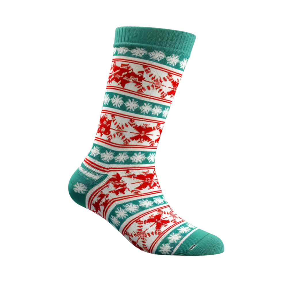 Fawn Patterned Wool Blend Socks Ai Generative png